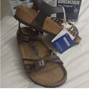 Birkenstock Bali 6 Waxy Leather Soft Footbed Habana Normal Women's Sandal